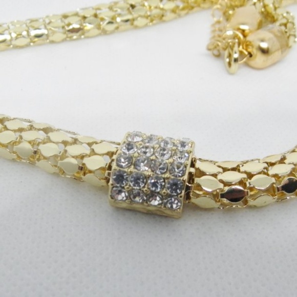 Bold Crystal studded Slide Pendant/Necklace - Picture 4 of 7